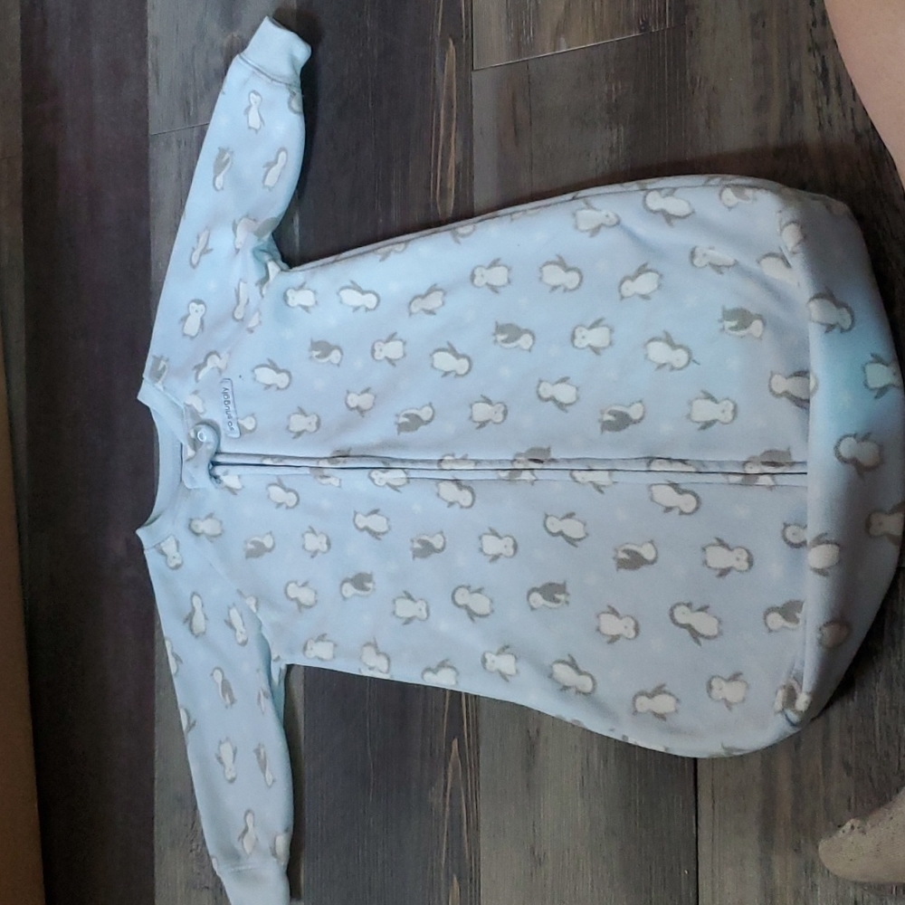 Child of mine 0-9m 2 infant wearable blankets (blue and tan)